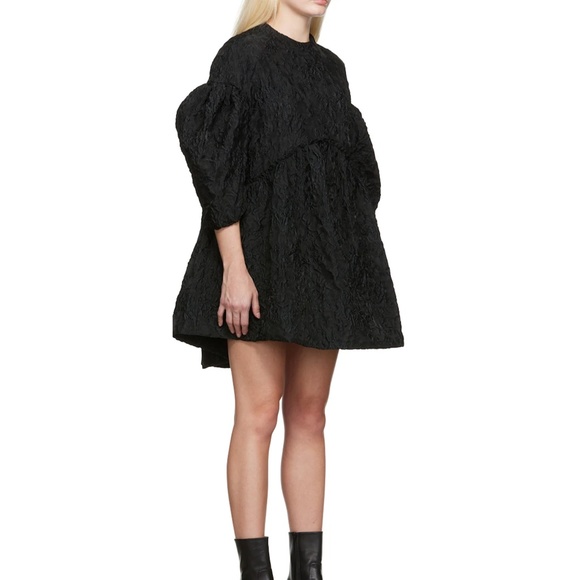 SIMONE ROCHA Black Balloon Sleeve Minidress - Picture 3 of 4
